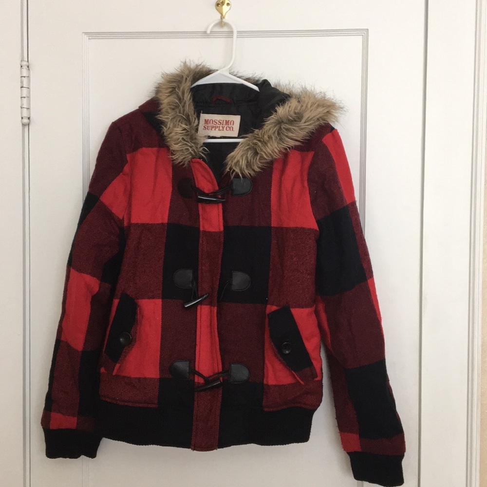 Buffalo Plaid bomber jacket